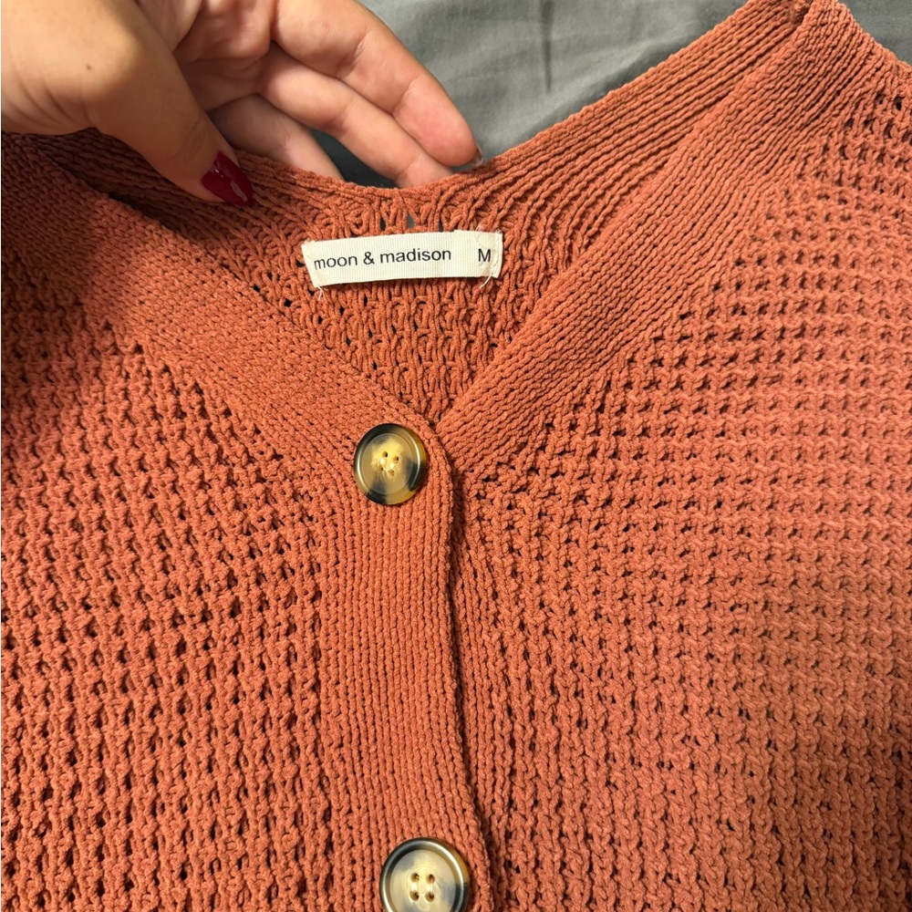 Moon & Madison Women's Terracotta Cardigan